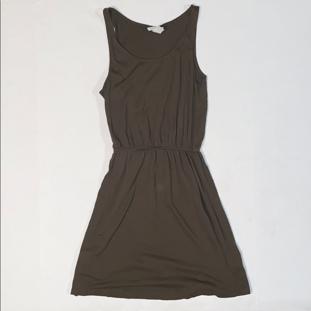 H&M olive green synchros dress
